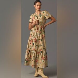 Anthropologie Khaki Somerset Maxi